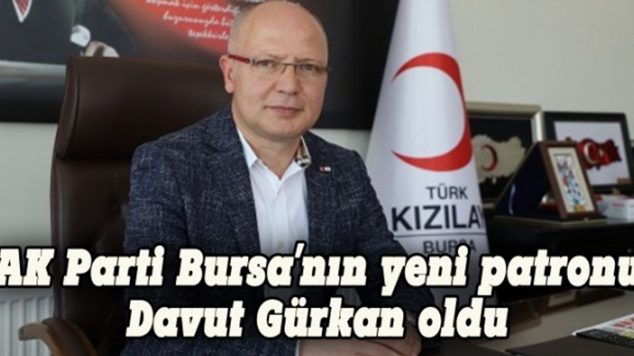 AK Parti Bursa'nın yeni patronu Davut Gürkan