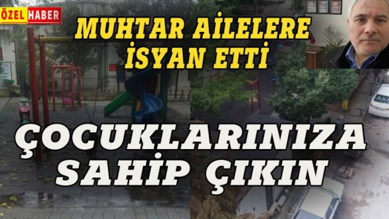 Bursa'da muhtar mahalle sakinlerine isyan etti