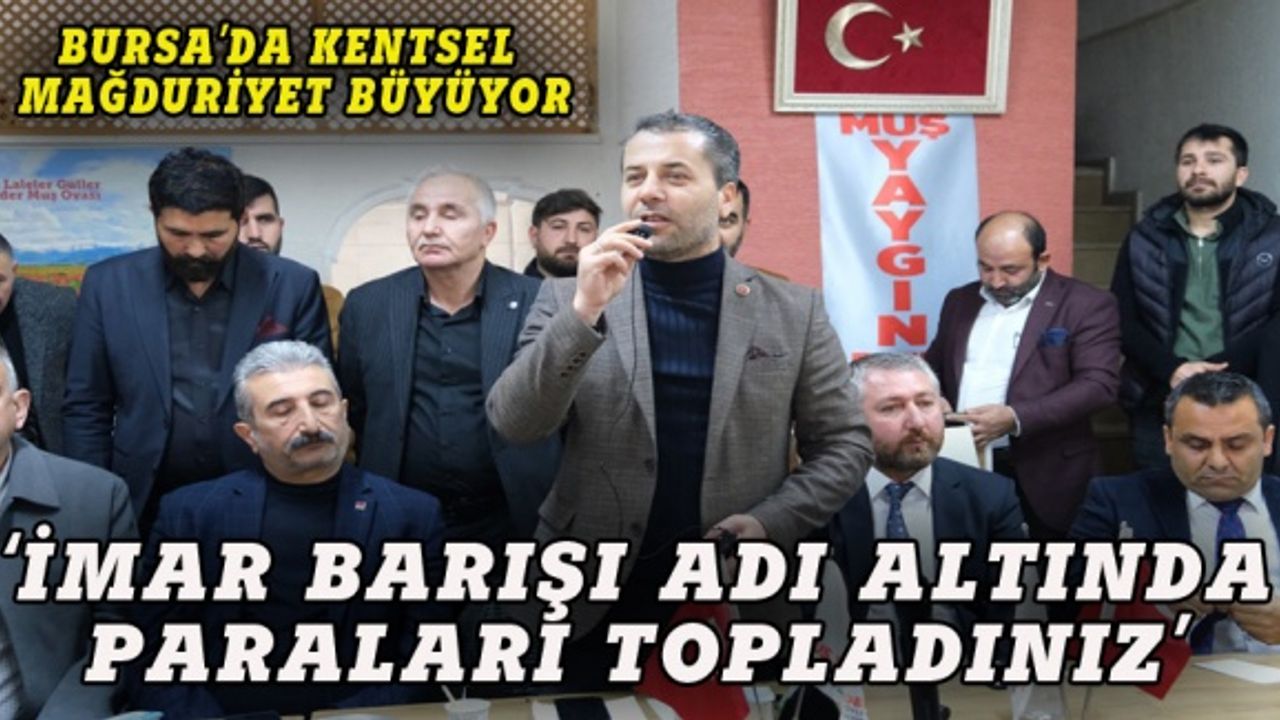 Bursa'da kentsel mağduriyet büyüyor