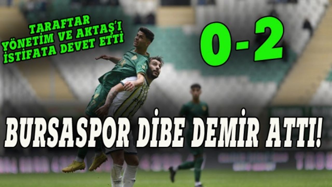 Bursaspor Şanlıurfaspor'a da mağlup oldu 0-2