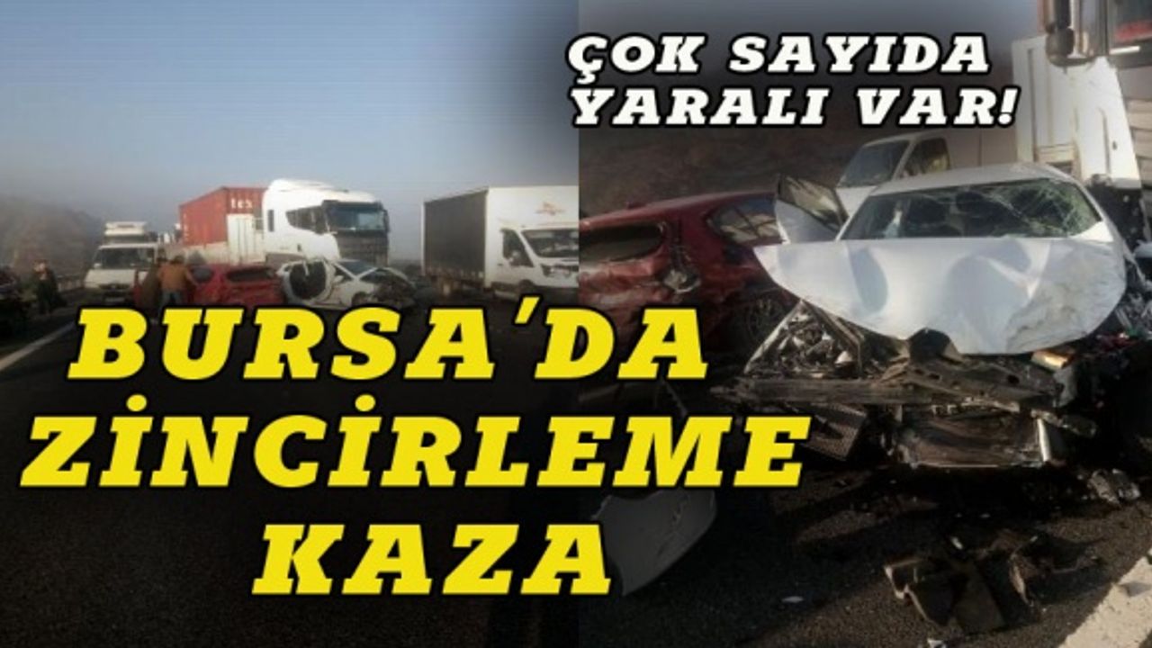 Bursa'da sis kazası, araçlar bir birine girdi!