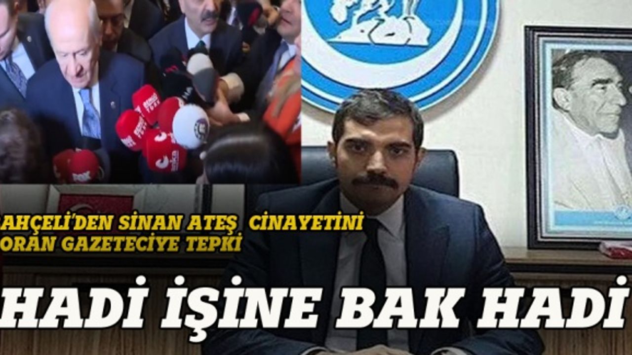 Devlet Bahçeli, Sinan Ateş sorusuna cevap veremedi, gazeteciye tepki gösterdi!