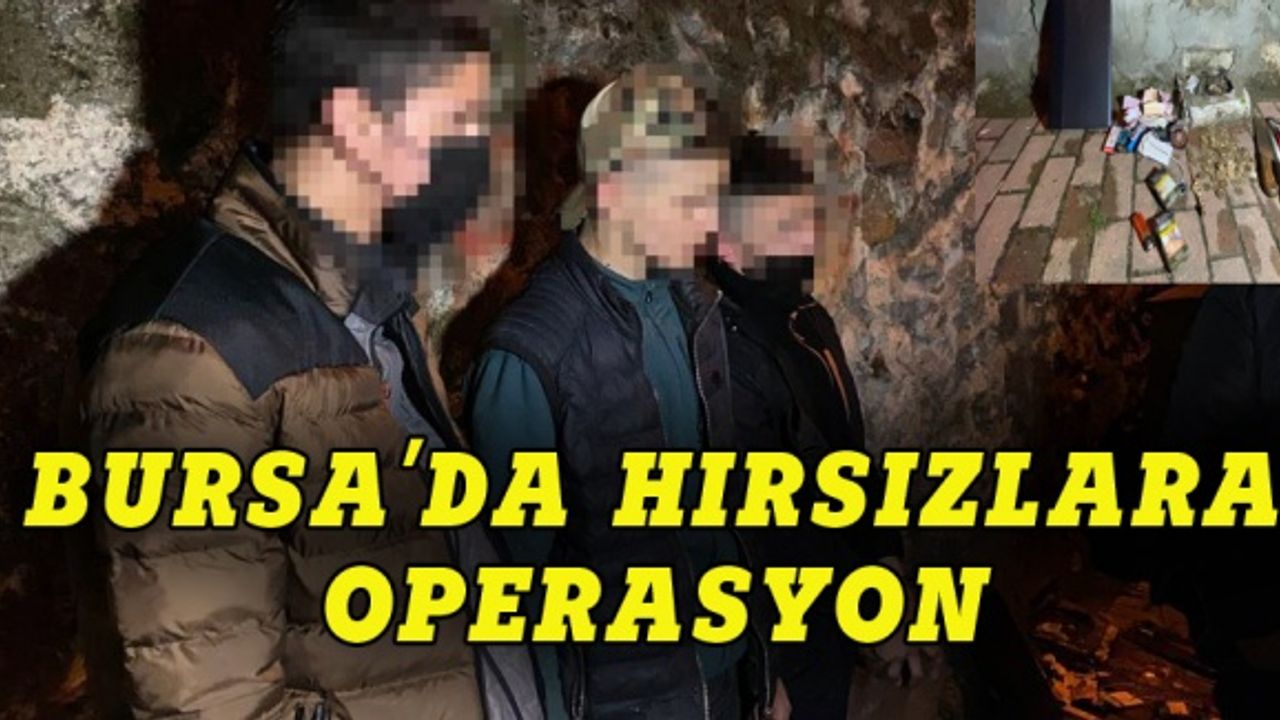 Esnafın malını çaldılar ama Bursa'da  bekçilerden kaçamadılar