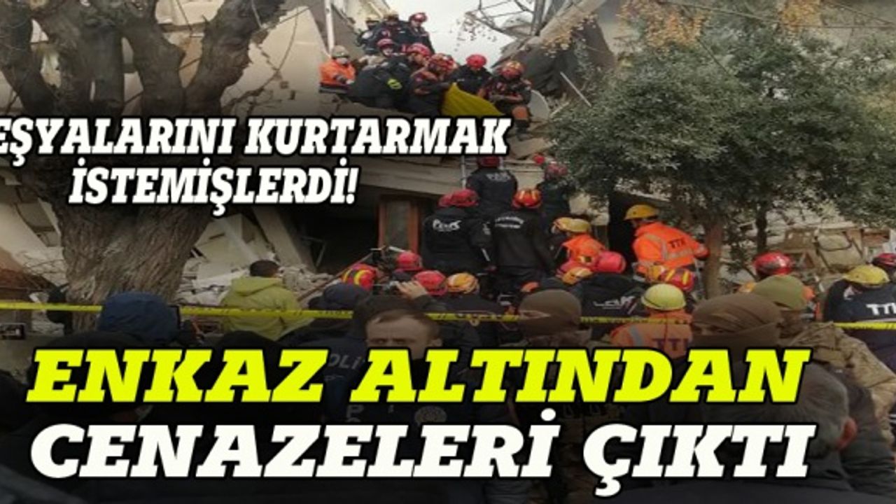 Hatay depreminde enkaz altında kalanların cesetleri çıkarıldı