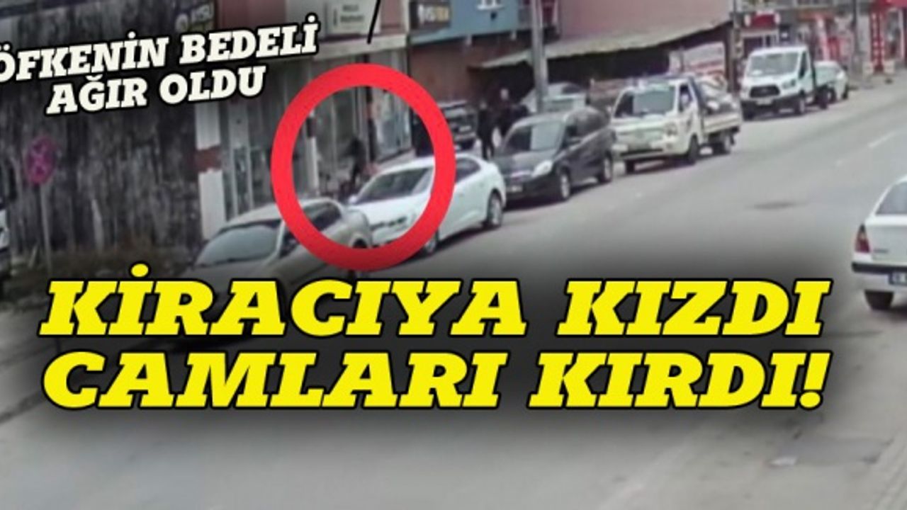 Bursa'da kiracısına kızdı, camları kırdı