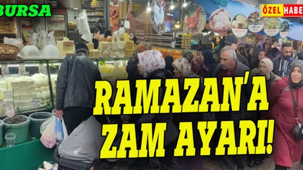 Bursa'da Ramazan yoğunluğu