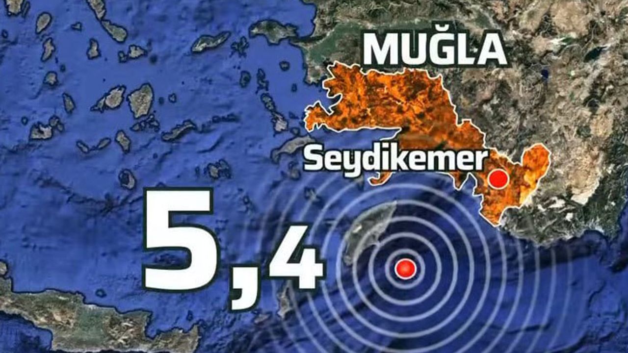 Muğla'da  korkutan deprem!