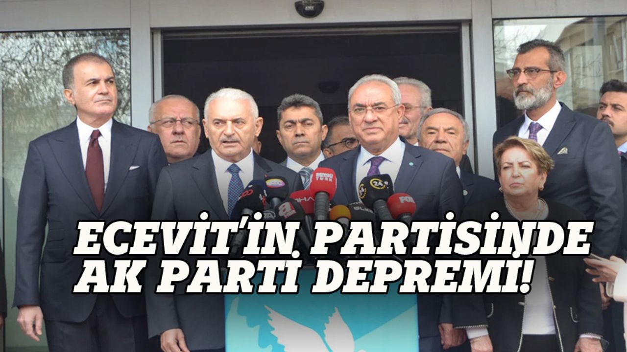 Ecevit'in partisinde AK Parti depremi