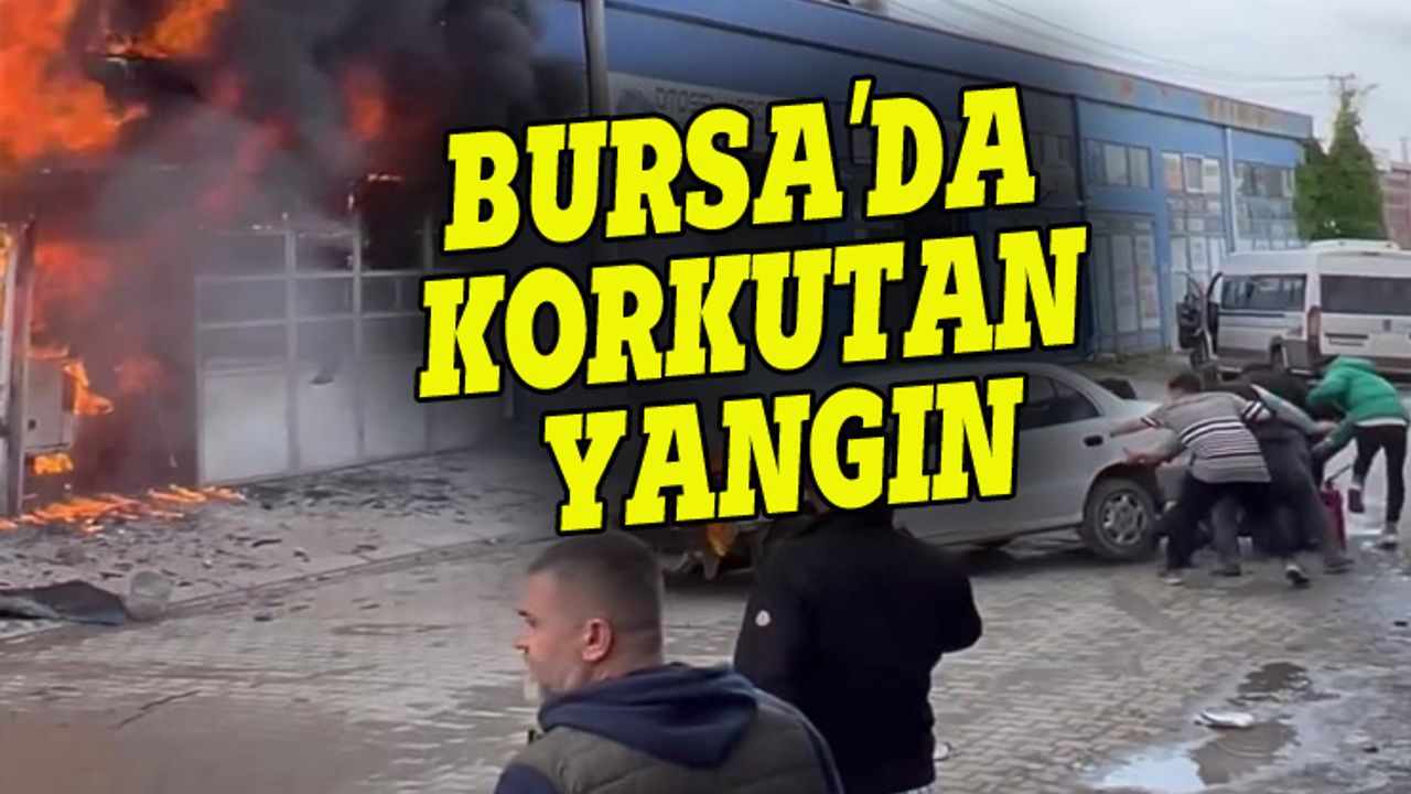 Bursa'da 4 iş yeri çıkan yangında küle döndü!
