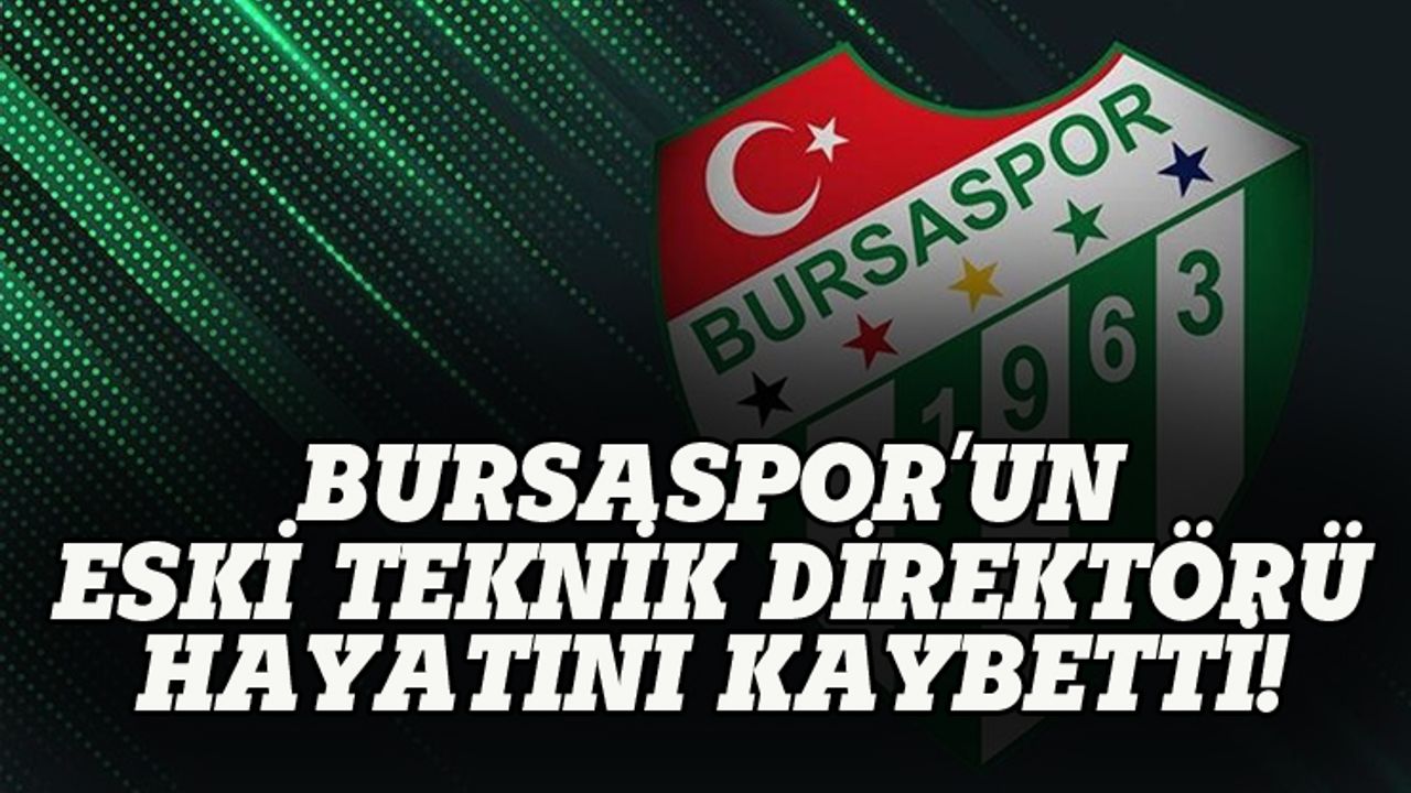 Bursaspor'un eski teknik direktörü denizde boğuldu