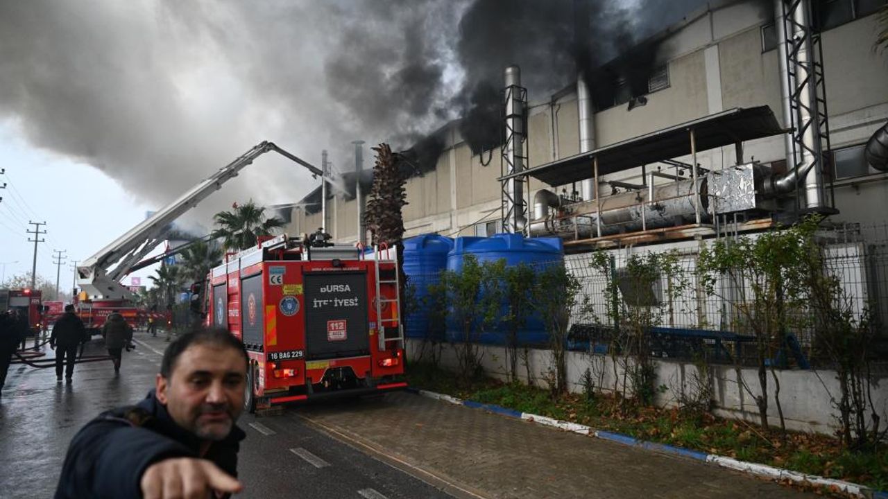 BTSO Başkanı Burkay'ın fabrikasında korkutan yangın