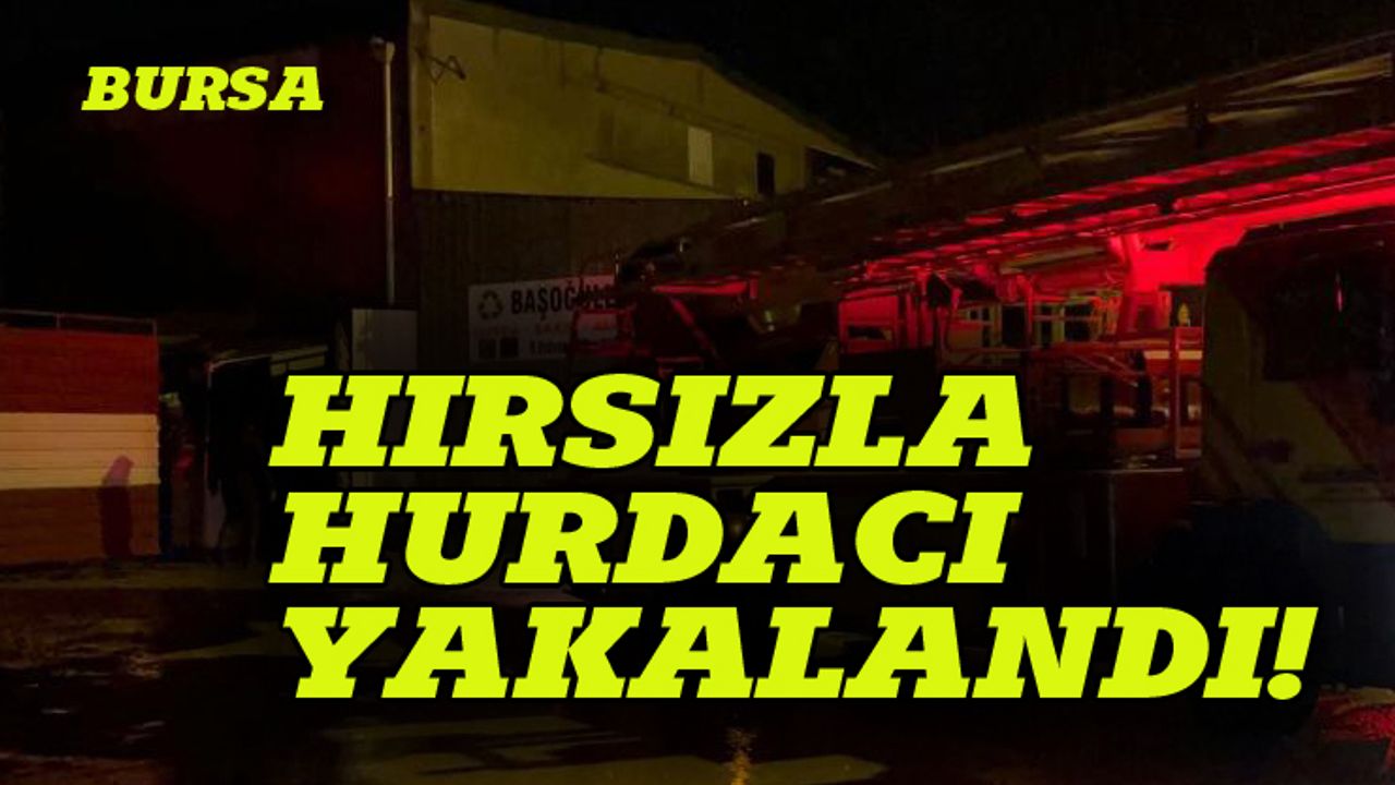 Bursa'da çaldığı otomobili parçalayan hırsız yakalandı!