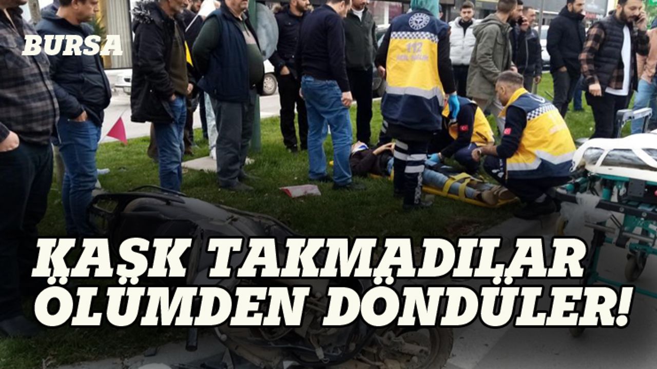 Bursa'da 2 genç ölümden döndü!