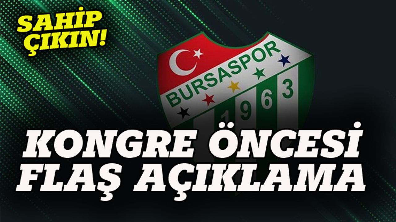 Sakder: Bursaspor'a sahip çıkın