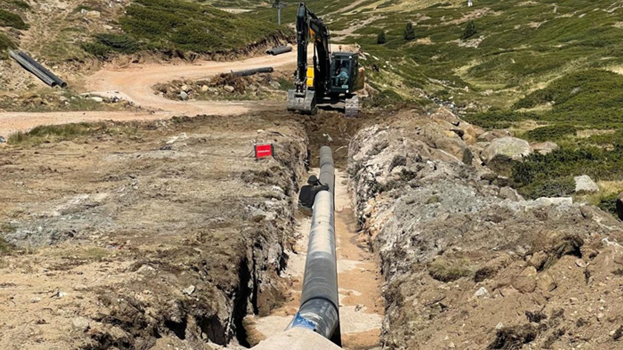 Uludağ’ın içme suyu hattı yenilendi