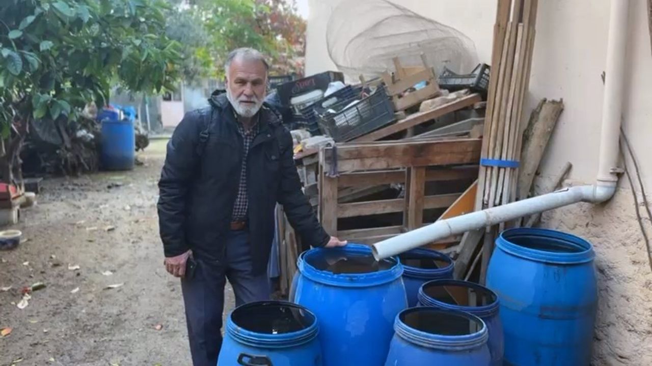 Bursa'yı fabrikalar talan ederken, o yağmur suyu biriktiriyor