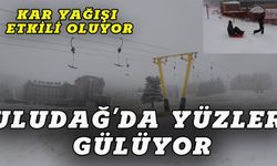 Bursa  Uludağ'da kar yağışı başladı