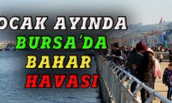 Ocak ayında Bursa'da bahar havası
