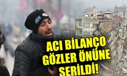 Depremin acı bilançosu böyle görüntülendi
