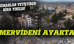 Mimarlar yetiştiren bina  yıkıldı, merdiven ayakta kaldı!