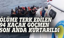 Ölüme terk edilen 94 göçmen son anda kurtarıldı