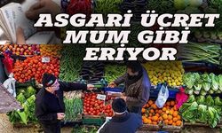 Asgari ücret mum gibi eriyor