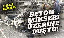 Beton mikseri otomobili ezdi