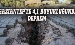 Gaziantep'te 4,1 büyüklüğünde  deprem oldu