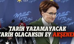 'Tarih yazamayacak, tarih olacaksın ey Akşener'