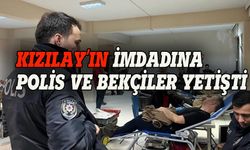 Kızılay'ın imdadına polis ve bekçiler yetişti