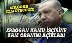 Cumhurbaşkanı Erdoğan kamu işçisine zam oranını açıkladı