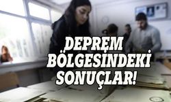 Deprem bölgesindeki sonuçlar