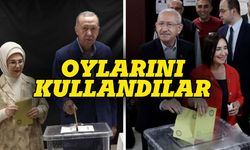 Erdoğan ve Kılıçdaroğlu oylarını kullandılar