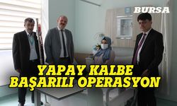 Bursa'da yapay kalbe anjiyo ile müdahale