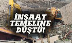 İstanbul'da demir yüklü tır inşaatın temeline düştü!