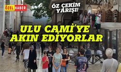 Bursa Ulu Cami'ye akın ediyorlar