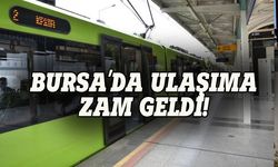 Bursa'da toplu taşımaya zam geldi!