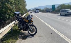 Hız yapan motosiklet sürücüsü öldü!