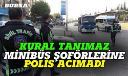 Bursa'da toplu taşıma yapan minibüslere ceza yağdı
