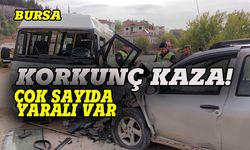 Bursa'da korkunç kaza, çok sayıda yaralı var!