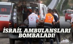 İsrail vahşeti devam ediyor, ambulanslar bombalandı