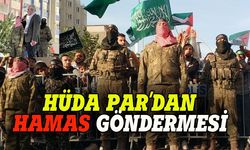 HÜDA PAR'dan Hamas kıyafetli gönderme