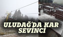 Uludağ'a ilk kar yağdı