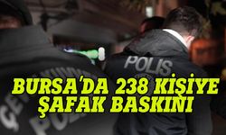 Bursa'da 238 kişiye şafak baskını