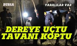 Dereye uçtu, tavanı koptu!
