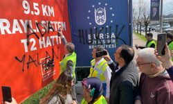 İYİ Parti Bursa'dan sprey boyalı protesto
