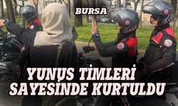 Bursa'da taciz edilen kadını Yunus Timleri kurtardı