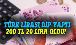 Türk Lirası yere çakıldı, 200 TL 20 lira oldu!