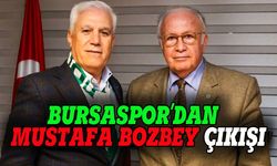 Bursaspor'dan Mustafa Bozbey'e tebrik