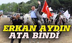 Başkan Erkan Aydın ata bindi